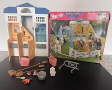 Barbie Horse Riding Stable Playset Vintage 1998 Mattel 99% Complete