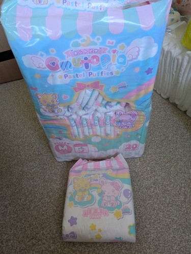 Omutopia pastel puffies diaper - omutopia,