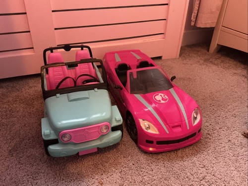Barbie car and jeep - car,