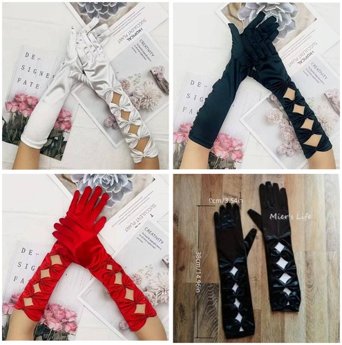 Wedding satin gloves bridal - satin,