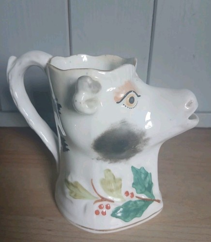 Antique staffordshire cow - antique,