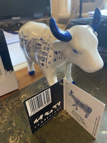 Cow parade ceramic long - cow,