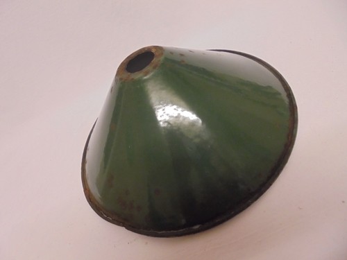 Vintage green white - green, enamel