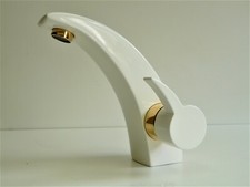 Washbasin Faucet White/Gold