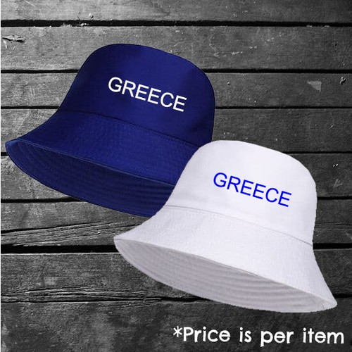 Greece bucket hat - hat, holiday
