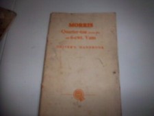 Morris Quarter Ton and 6cwt Vans Drivers Handbook