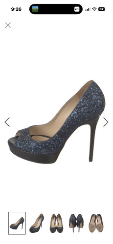 Jimmy choo blue navy - blue/navy, glitter