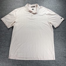 Tiger Woods Polo Shirt Men XXL Pink Nike Fit Dry Short Sleeve Golf Performance 