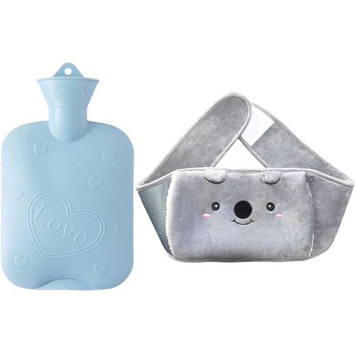 Hot water bottle bag with - water,