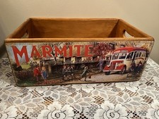 VINTAGE STYLE  MARMITE STORAGE BOX CRATE RECLAIMED TIMBERS  35.5x22.5x13.5cm