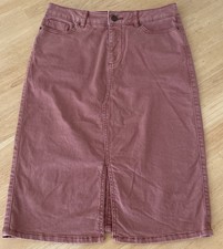 TU PEACHY PINK  DENIM MIDI