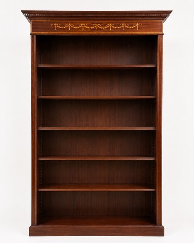 Sheraton open front bookcase - sheraton,