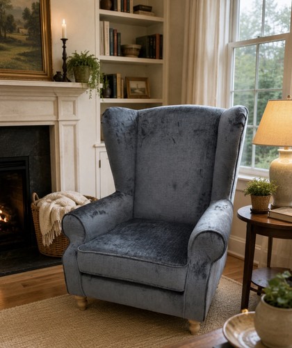 Next plush chenille slate - plush,