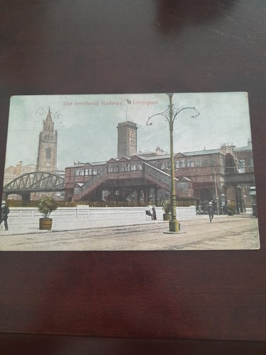 Old postcard overhead - postcard,