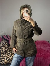 Down genuine leather suede