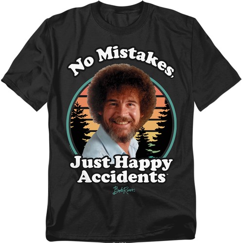 Bob ross happy retro unisex - retro,