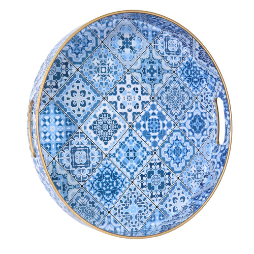 Round serving trays platter - round,