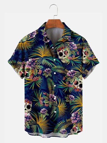Sugar skull tropical mens - sugar,