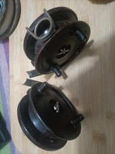 Pair Of vintage Allcock Aerialite Bakerlite Centrepin Reels 3.75 Inch
