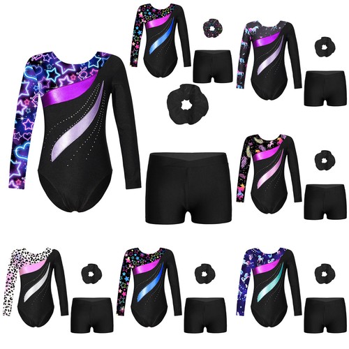 Girls shiny leotard shorts - shiny,