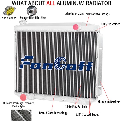 Row aluminum radiator - radiator, for