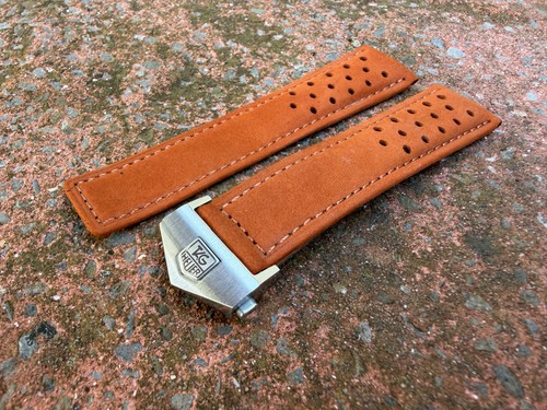 For tag heuer brown leather - for,