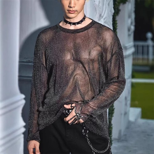 Mens sheer mesh long - mens,