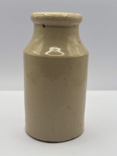 Old white stoneware jar - ,, small