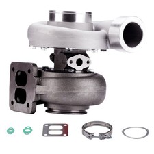 GT45 T4 TURBINE.66 A/R COM1.05 A/R V-BAND TWIN SCROLL TURBO TURBOCHARGER USED