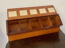 Original Wooden Luxury Gui Laroque  Watch Tie And Cuff Link Display Case -