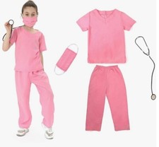 Unisex kids pink Doctor / nurse fancy dress costume age 3-5 years
