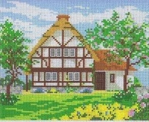 Thatched cottage and garden - cottage,
