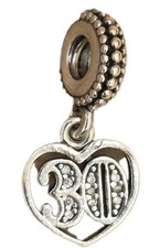 SILVER 30TH BIRTHDAY Genuine