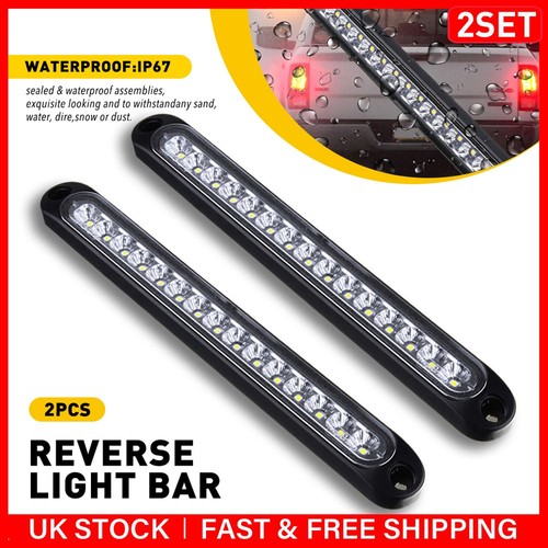 Pair led white tail light - white,