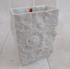 Vintage 1970s Kaiser Fossil Bisque Porcelain Vase West Germany