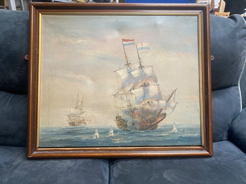 Original maritime oil - oil, painting