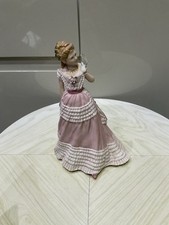 Figure Wedgewood Enchanted Evening Pink Lady 14 X 11 X 21cm