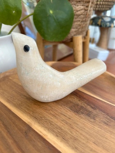 Vintage bird smooth carved - bird,