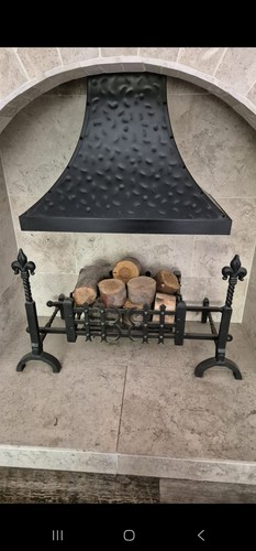 Cast iron fire grate - grate, basket