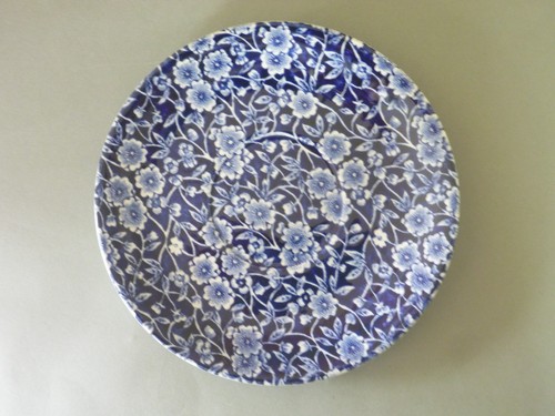 Burleigh blue calico saucer - calico,
