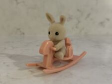 Sylvanian Families Rabbit Baby (Primula Butterglove) With Rocking Horse 4391