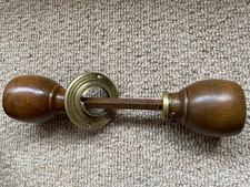 Antique wood and - , brass