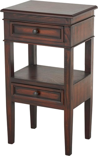 Wood side end accent table - wood,