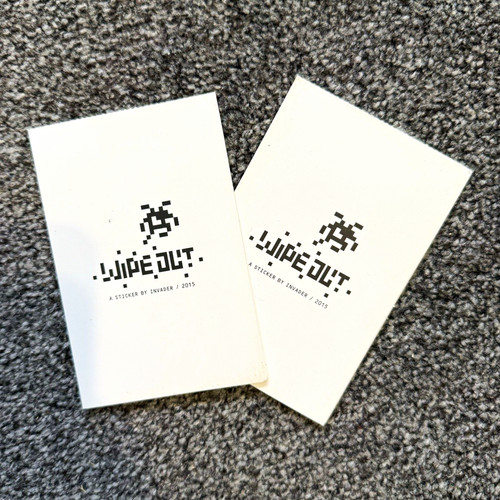 Invader stickers from - 2x,