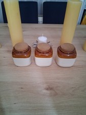 Glazed Ceramic Cork Jars, Set