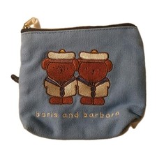 Miffy m30N Boris Barbara Tissue Pouch Canvas Travel Purse 