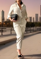 Zara Cream / Off White Denim