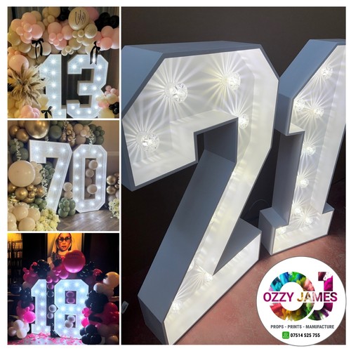 4ft light led birthday - light,