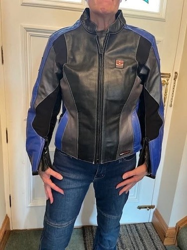Leather motorcycle jacket