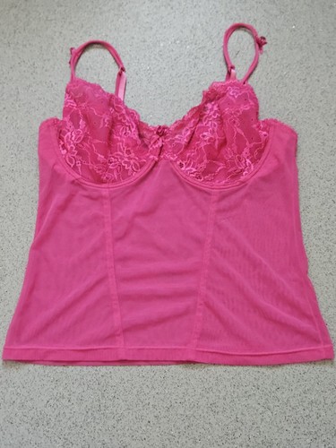 Evie hot pink - hot, lace